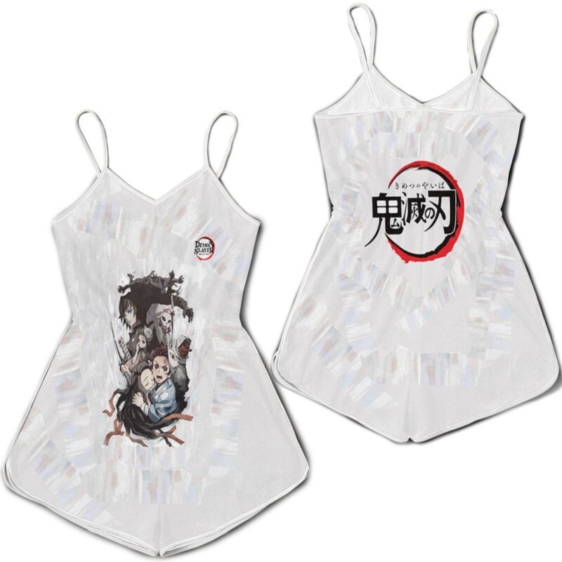 Kimetsu no yaiba anime Hashira and Demon Slayers Corps White Romper RJ01993