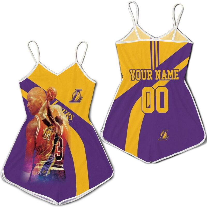Kobe Bryant Los Angeles Lakers Champions Legend 3D For Fans Personalized Romper RJ02680