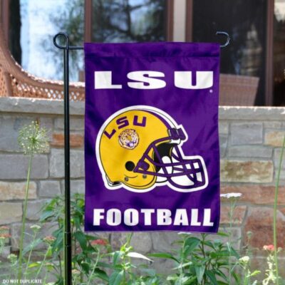 LSU Tigers Football Helmet Garden Banner GF00679