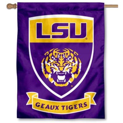 LSU Tigers Geaux Tigers House Flag H0081
