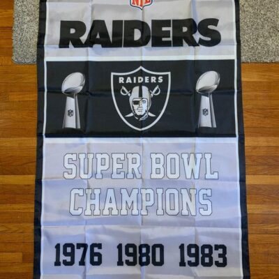 Las Vegas Raiders Super Bowl Banner Championship Flag BF99