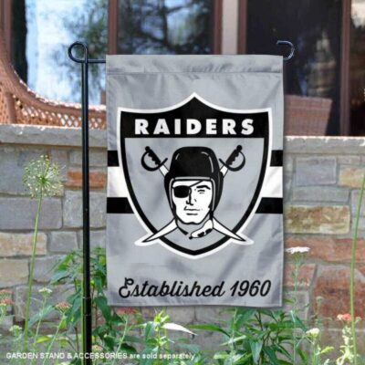Las Vegas Raiders Throwback Logo Double Sided Garden Flag GF00627
