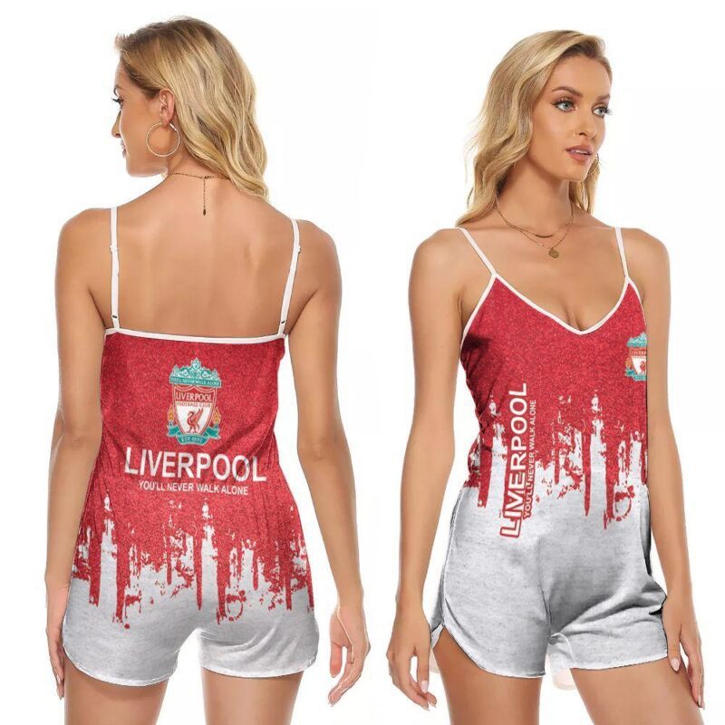 Liverpool you will never walk alone premier league champion 3d designed for Liverpool fan V-neck Romper Jumpsuit RJ01015