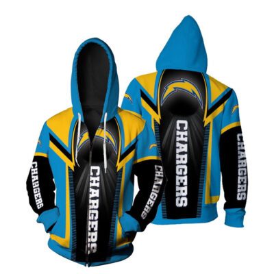 Los Angeles Chargers For Fans Zip Hoodie ZH00795