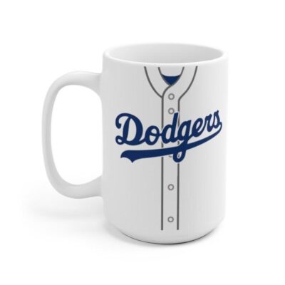 Los Angeles Dodgers Jersey Mug Los Angeles Dodgers Baseball Mug MLB Mugs 5