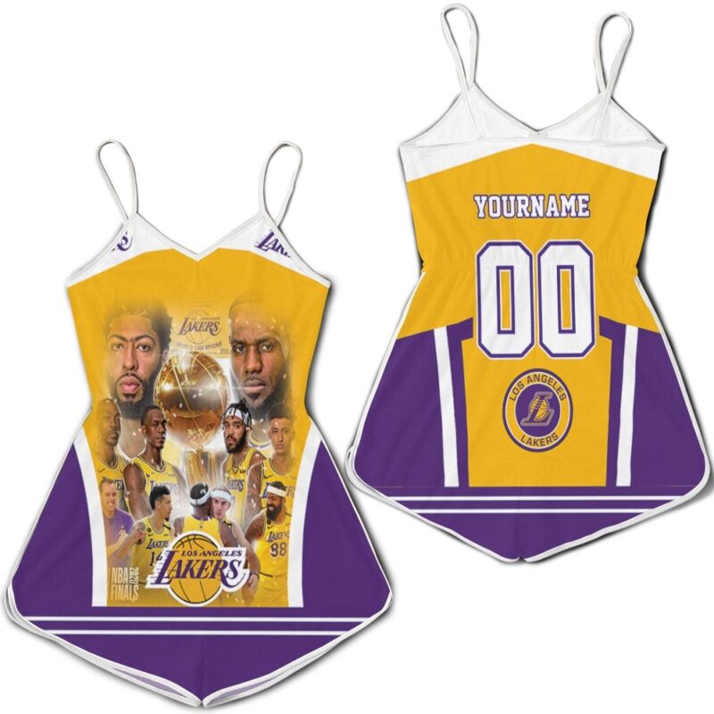 Los Angeles Lakers Champions Nba Western Personalized Romper RJ02511