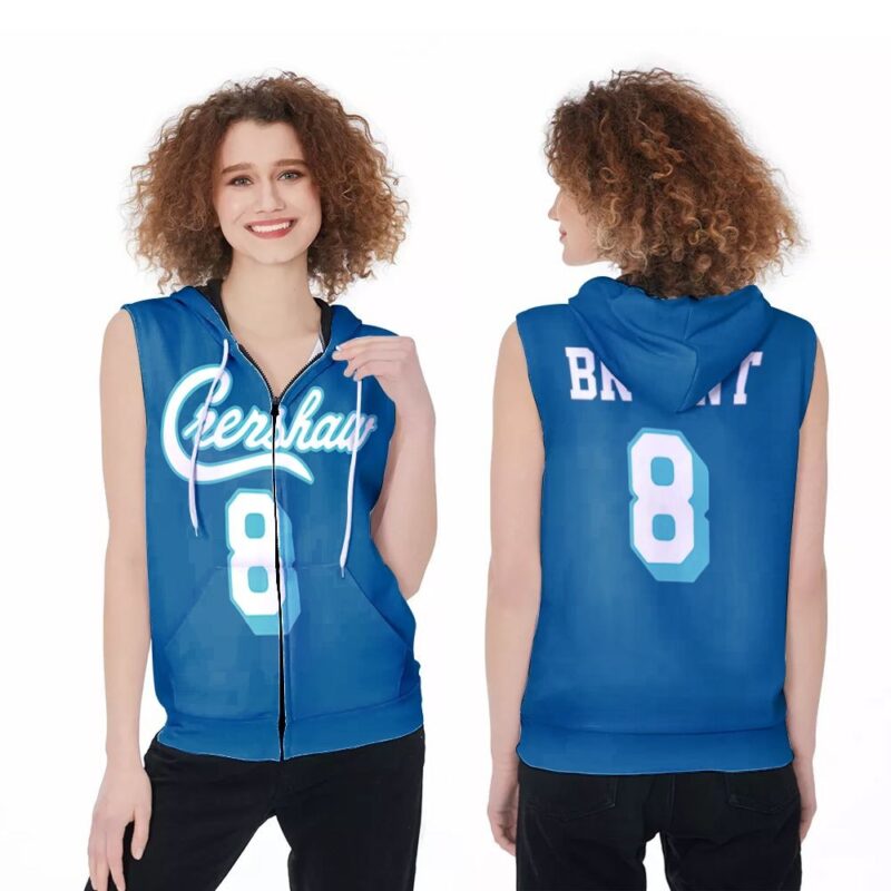 Los Angeles Lakers Kobe Bryant 8 NBA Legend Player Basketbal Crenshaw Jersey Style Gift For Lakers Fans Zip Sleeveless Hoodie ZSH0461