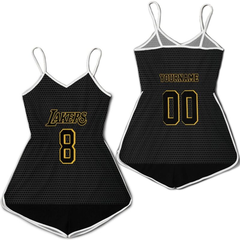 Los Angeles Lakers Kobe Bryant For Fan 3d Personalized Romper RJ02529