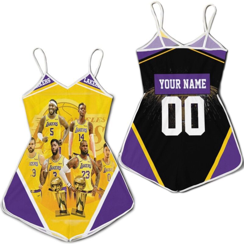 Los Angeles Lakers Western Conference Mashup Batman Personalized Romper RJ02570