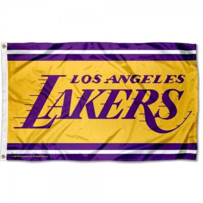 Los Angeles Lakers Wordmark Logo 3x5ft Wall Flag Banner Flag Outdoor Flag BF358