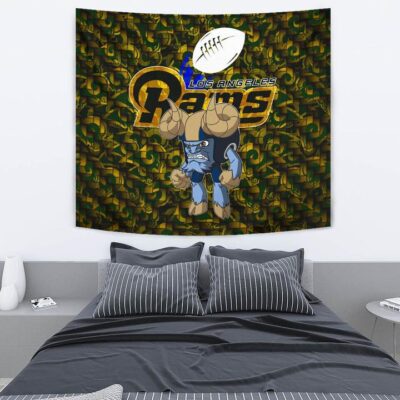 Los Angeles Rams American Football Angry Rusher LA Rampage Patterns Tapestry Wall Hanging 2 Los Angeles Rams American Football Angry Rusher LA Rampage Patterns Tapestry Wall Hanging 2