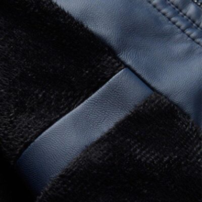 Los Angeles Rams NFL Super Bowl LVI Champions Fanatics Logo Black Gift For Rams Fans Leather Bomber Jacket LBJ0001 3