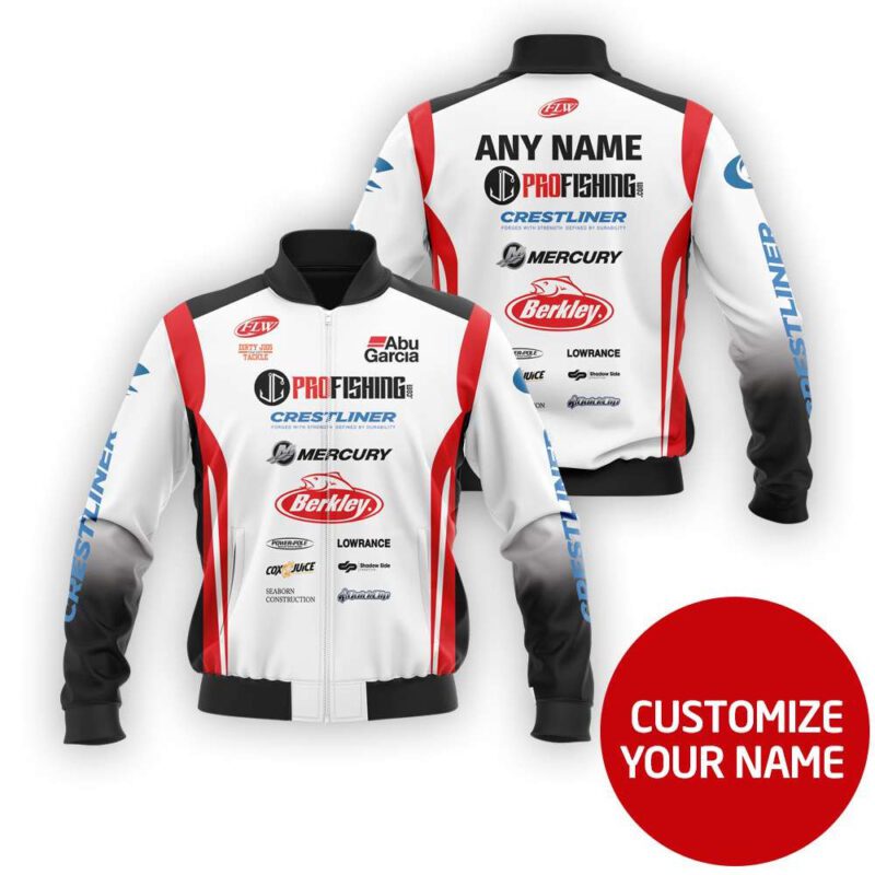 Mercury Barkley Profishing Auto Racing Team Costume 3D Personalized Gift With Custom Name For Mercury Fans Bomber Jacket BJ03707