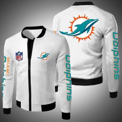 Miami Dolphins Nfl Bomber Jacket 3d Tshirt Hoodie Up To 5xl 3D Hoodie Sweater Tshirt BJ01120