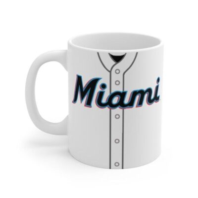 Miami Marlins Jersey Mug - Miami Marlins Baseball Mug - MLB Mugs