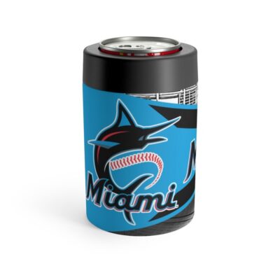 Miami Marlins MLB Pennant Stainless Steel Can Holder 2