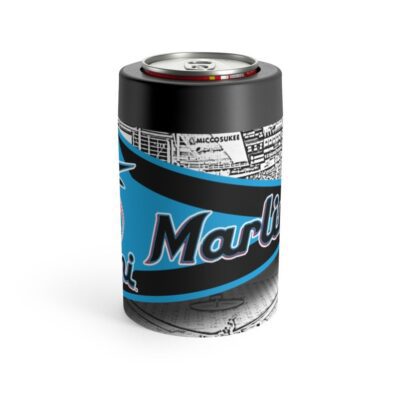 Miami Marlins MLB Pennant Stainless Steel Can Holder