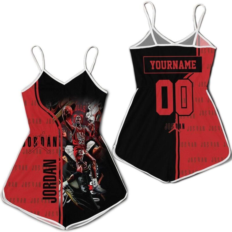Michael Jordan 23 Chicago Bulls Legend Personalized Romper RJ02520