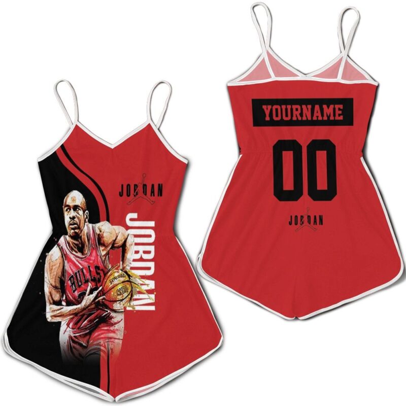 Michael Jordan 23 Chicago Bulls Running Romper RJ02270
