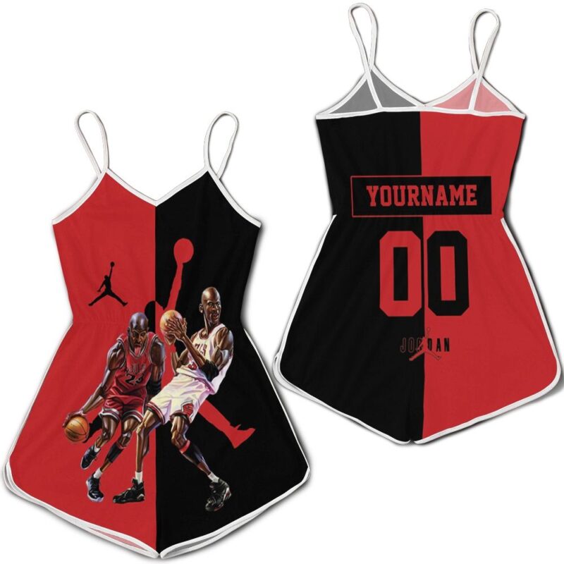 Michael Jordan 23 Legend Of Chicago Bulls Personalized Romper RJ02896