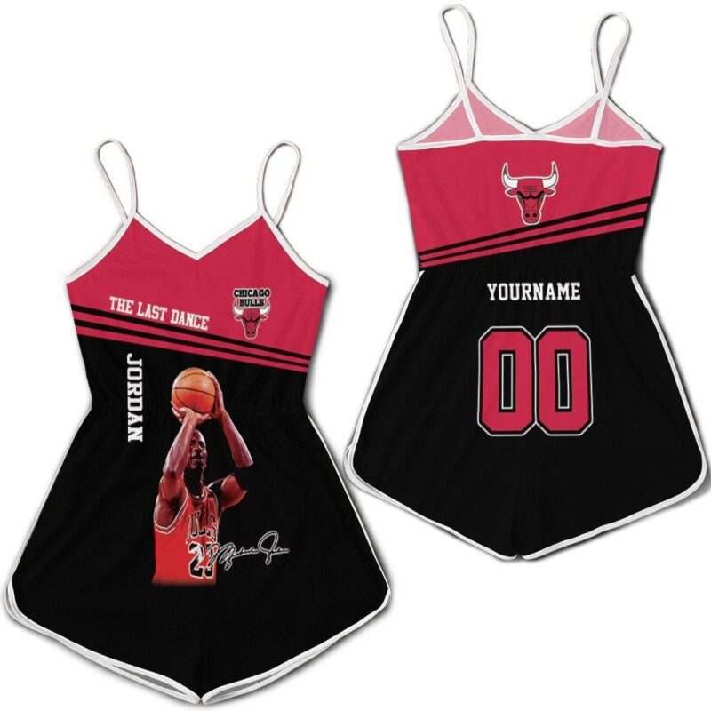 Michael Jordan The Last Dance Chicago Bulls Signed For Fan 3d Romper RJ02515