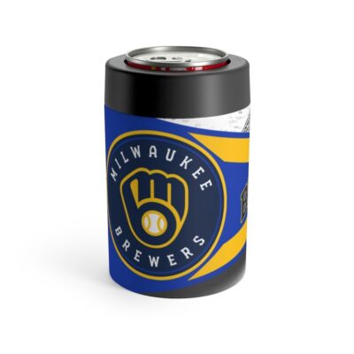 Milwaukee Brewers MLB Pennant Stainless Steel Can Holder 2