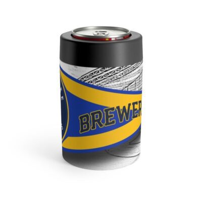 Milwaukee Brewers MLB Pennant Stainless Steel Can Holder