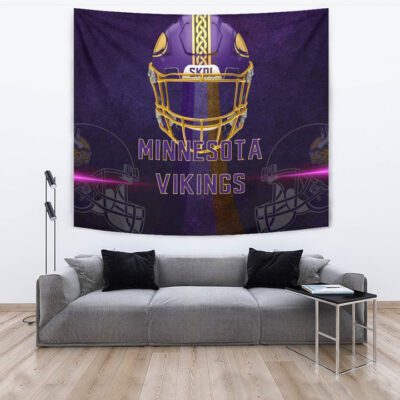 Minnesota Vikings American Football Team Tapestry Cool Purple Helmet Pink Neon Line Tapestry Wall Hanging 3 Minnesota Vikings American Football Team Tapestry Cool Purple Helmet Pink Neon Line Tapestry Wall Hanging 3
