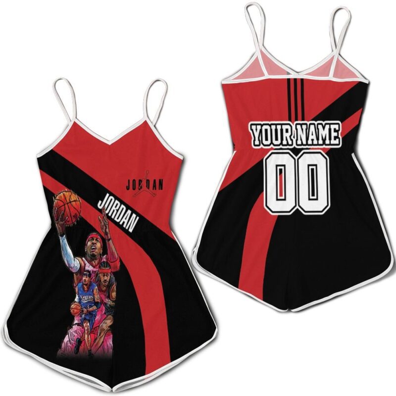 Nba Legend Michael Jordan Chicago Bulls 23 Personalized Romper RJ02652