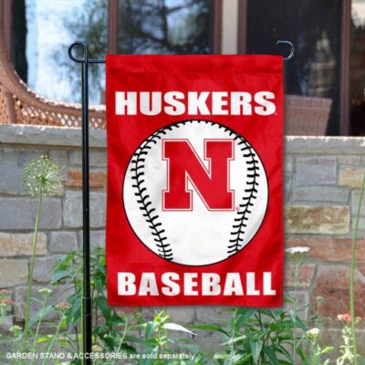 Nebraska Cornhuskers Baseball Team Garden Flag GF01730