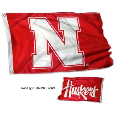 Nebraska Huskers Double Logo 3x5ft Wall Flag Banner Flag Outdoor Flag BF208