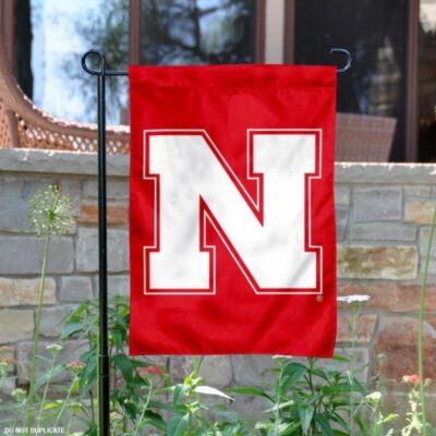 Nebraska Iron N Logo Garden Flag GF01191