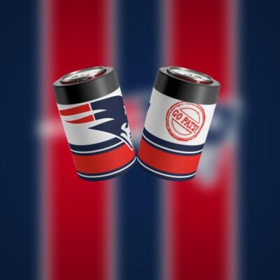 New England Patriots NFL Stainless Steel Can Holder