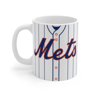 New York Mets Jersey Mug - New York Mets Baseball Mug - MLB Mugs - NY Mets