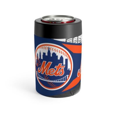 New York Mets MLB Pennant Stainless Steel Can Holder 2