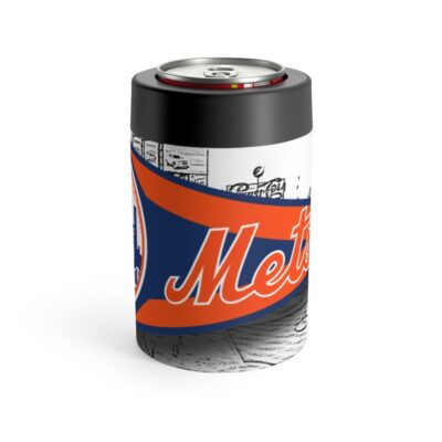 New York Mets MLB Pennant Stainless Steel Can Holder