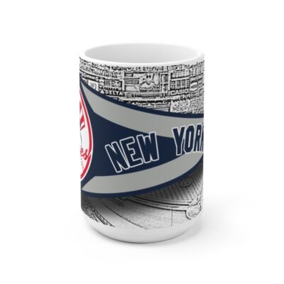 New York Yankees Pennant Mug New York Yankees Mug MLB Mugs NY Yankees Bronx 3