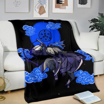Obito Uchiha Naruto Fleece Blanket Anime Car Accessories Custom For Fans 2 Obito Uchiha Naruto Fleece Blanket Anime Car Accessories Custom For Fans 2