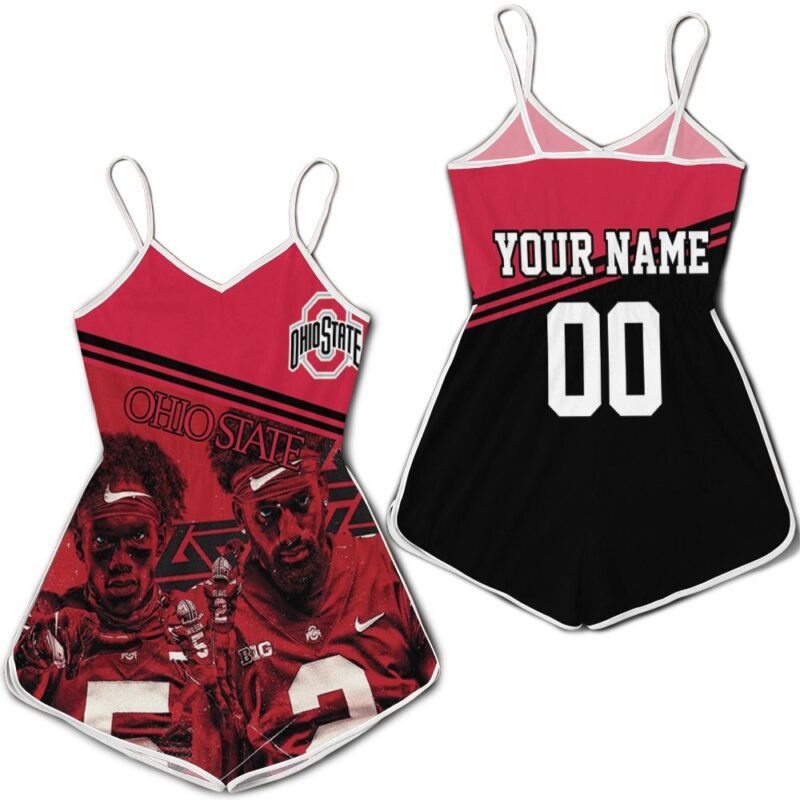 Ohio State Buckeyes Garret Wilson No. 5 NCAA Champions Personalized Romper RJ02945