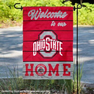 Ohio State Buckeyes Welcome To Our Home Garden Flag GF00714