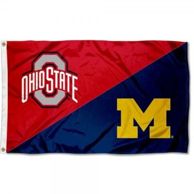 Ohio State vs Michigan House Divided 3x5ft Wall Flag Banner Flag Outdoor Flag BF191