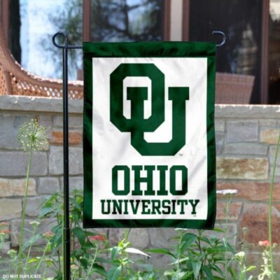 Ohio University White Garden Flag GF00511