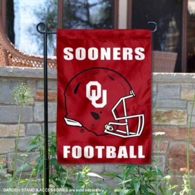 Oklahoma Sooners Helmet Yard Garden Flag GF01836