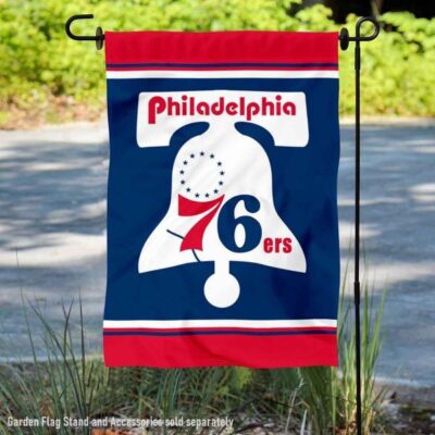 Philadelphia 76ers Retro Hardwood Classics Double Sided Garden Flag GF01187