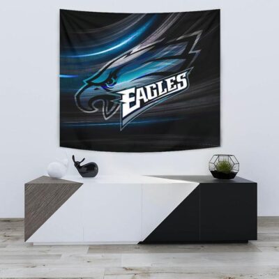 Philadelphia Eagles American Football Team Tapestry Eagle Head Go Eagle Metal Blade Tapestry Wall Hanging 1