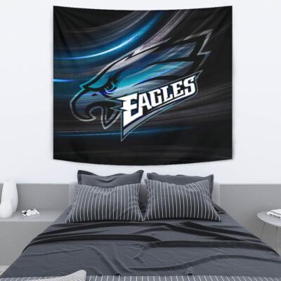 Philadelphia Eagles American Football Team Tapestry Eagle Head Go Eagle Metal Blade Tapestry Wall Hanging 2