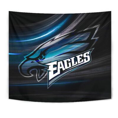Philadelphia Eagles American Football Team Tapestry Eagle Head Go Eagle Metal Blade Tapestry Wall Hanging