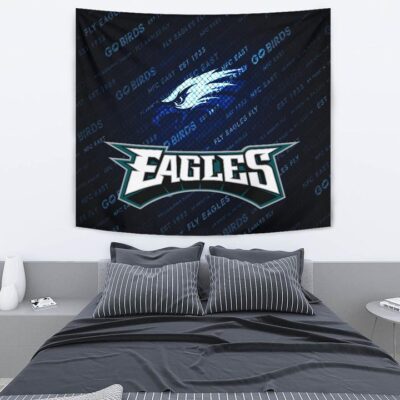 Philadelphia Eagles American Football Team Tapestry Go Birds Go Eagles Text Background Tapestry Wall Hanging 2 Philadelphia Eagles American Football Team Tapestry Go Birds Go Eagles Text Background Tapestry Wall Hanging 2