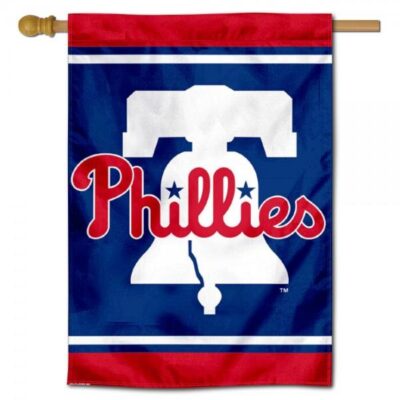 Philadelphia Phillies Bell Double Sided House Flag H0022