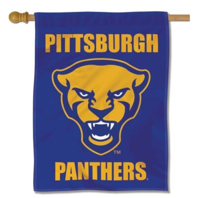Pittsburgh Panthers Logo Double Sided House Flag H0595
